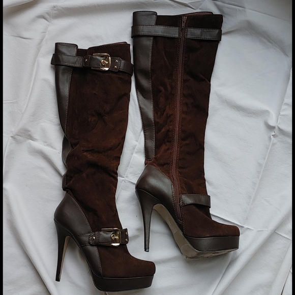 Knee High Suede Boots - Picture 1 of 4